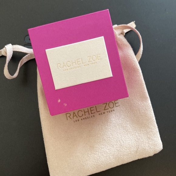 Rachel Zoe | Womens Cubic Zirconia Sterling Silver Clover Dangle Earring - Picture 2 of 5